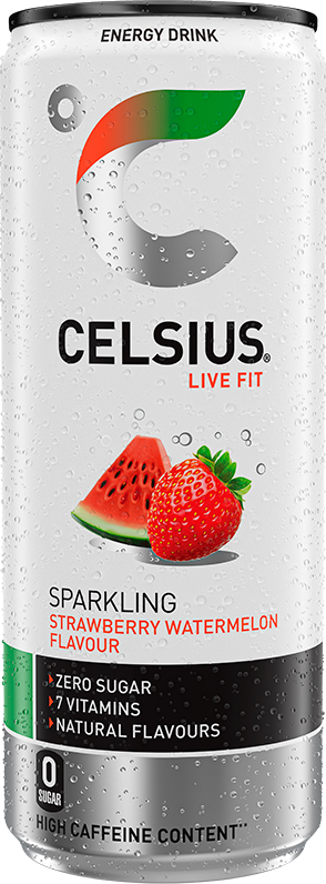 CELSIUS® STRAWBERRY WATERMELON – Product's Front Label